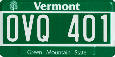 VT license plate OVQ401