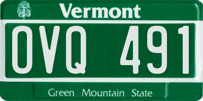 VT license plate OVQ491