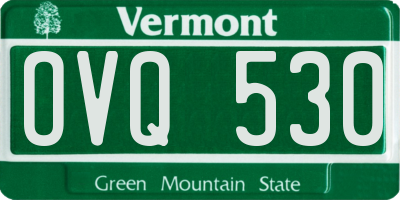 VT license plate OVQ530