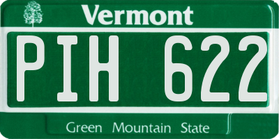 VT license plate PIH622