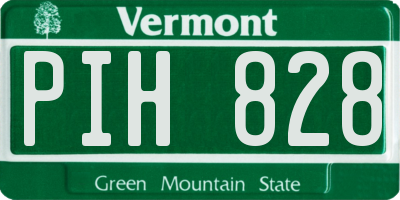 VT license plate PIH828