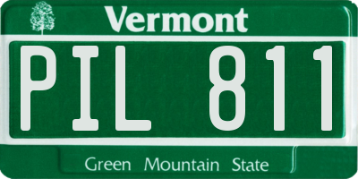 VT license plate PIL811