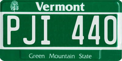VT license plate PJI440
