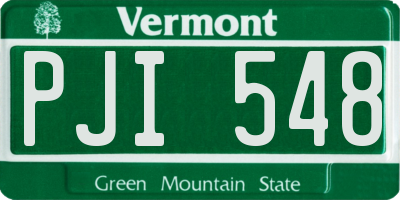 VT license plate PJI548