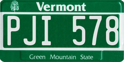 VT license plate PJI578