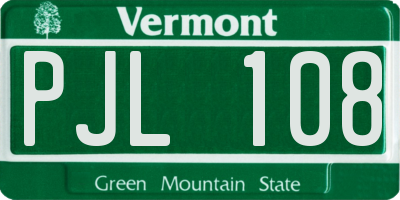 VT license plate PJL108