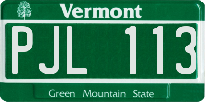 VT license plate PJL113