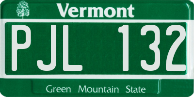 VT license plate PJL132
