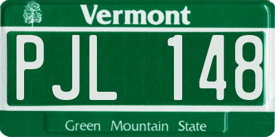 VT license plate PJL148
