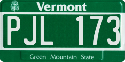 VT license plate PJL173