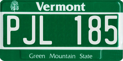 VT license plate PJL185