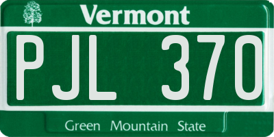 VT license plate PJL370