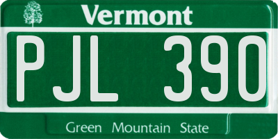 VT license plate PJL390