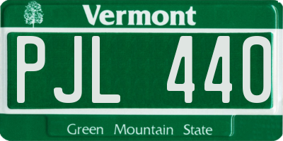 VT license plate PJL440