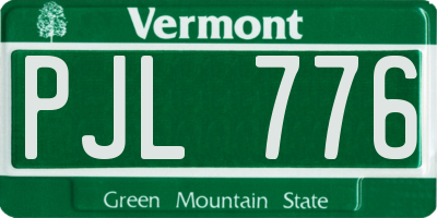 VT license plate PJL776