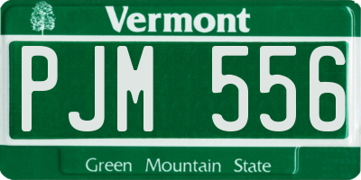 VT license plate PJM556