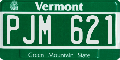 VT license plate PJM621