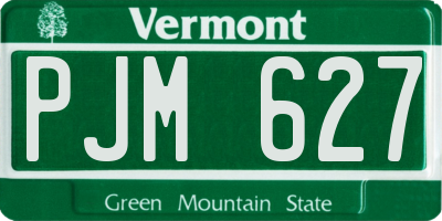 VT license plate PJM627