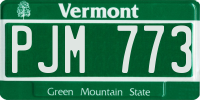 VT license plate PJM773