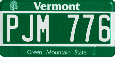 VT license plate PJM776