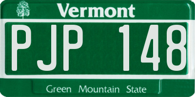 VT license plate PJP148