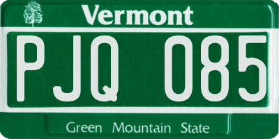 VT license plate PJQ085