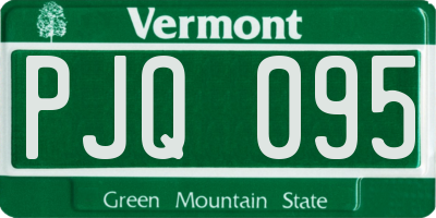 VT license plate PJQ095