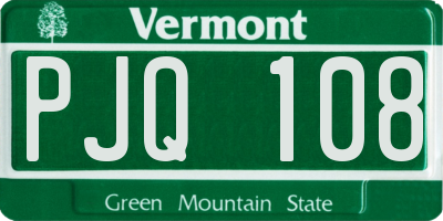 VT license plate PJQ108
