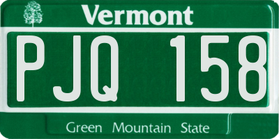 VT license plate PJQ158