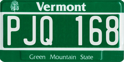 VT license plate PJQ168