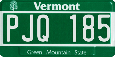 VT license plate PJQ185