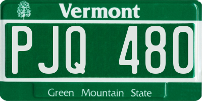 VT license plate PJQ480