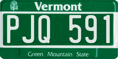 VT license plate PJQ591