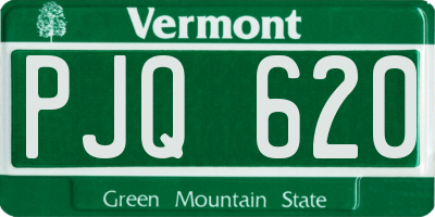 VT license plate PJQ620