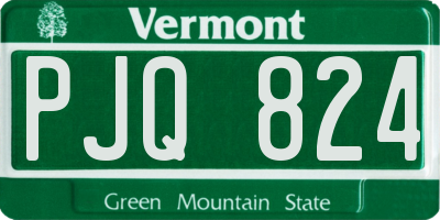 VT license plate PJQ824