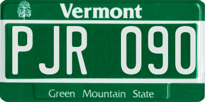 VT license plate PJR090