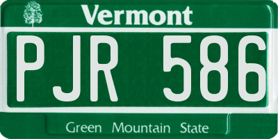 VT license plate PJR586