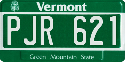 VT license plate PJR621