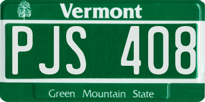 VT license plate PJS408
