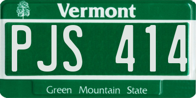 VT license plate PJS414