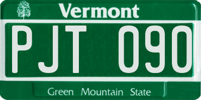 VT license plate PJT090