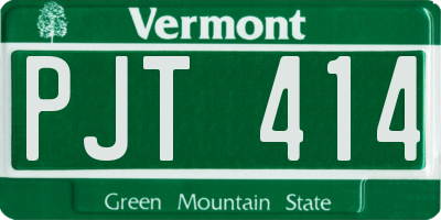 VT license plate PJT414