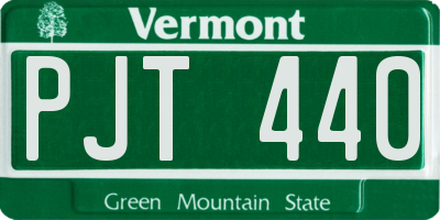 VT license plate PJT440