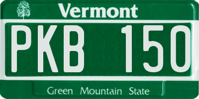 VT license plate PKB150