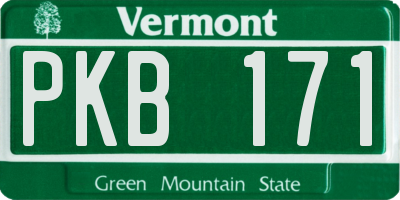 VT license plate PKB171