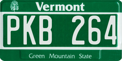 VT license plate PKB264