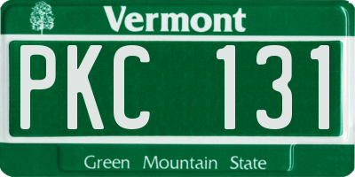 VT license plate PKC131