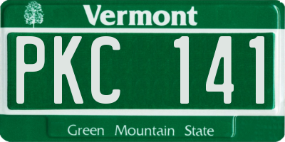 VT license plate PKC141