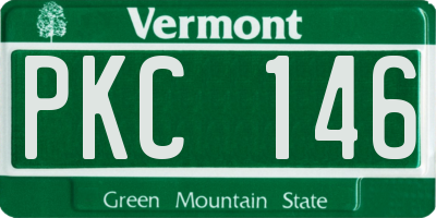 VT license plate PKC146
