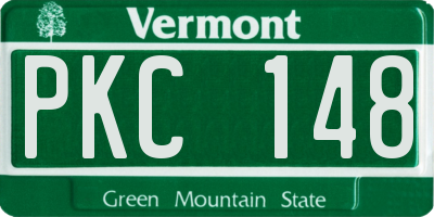 VT license plate PKC148